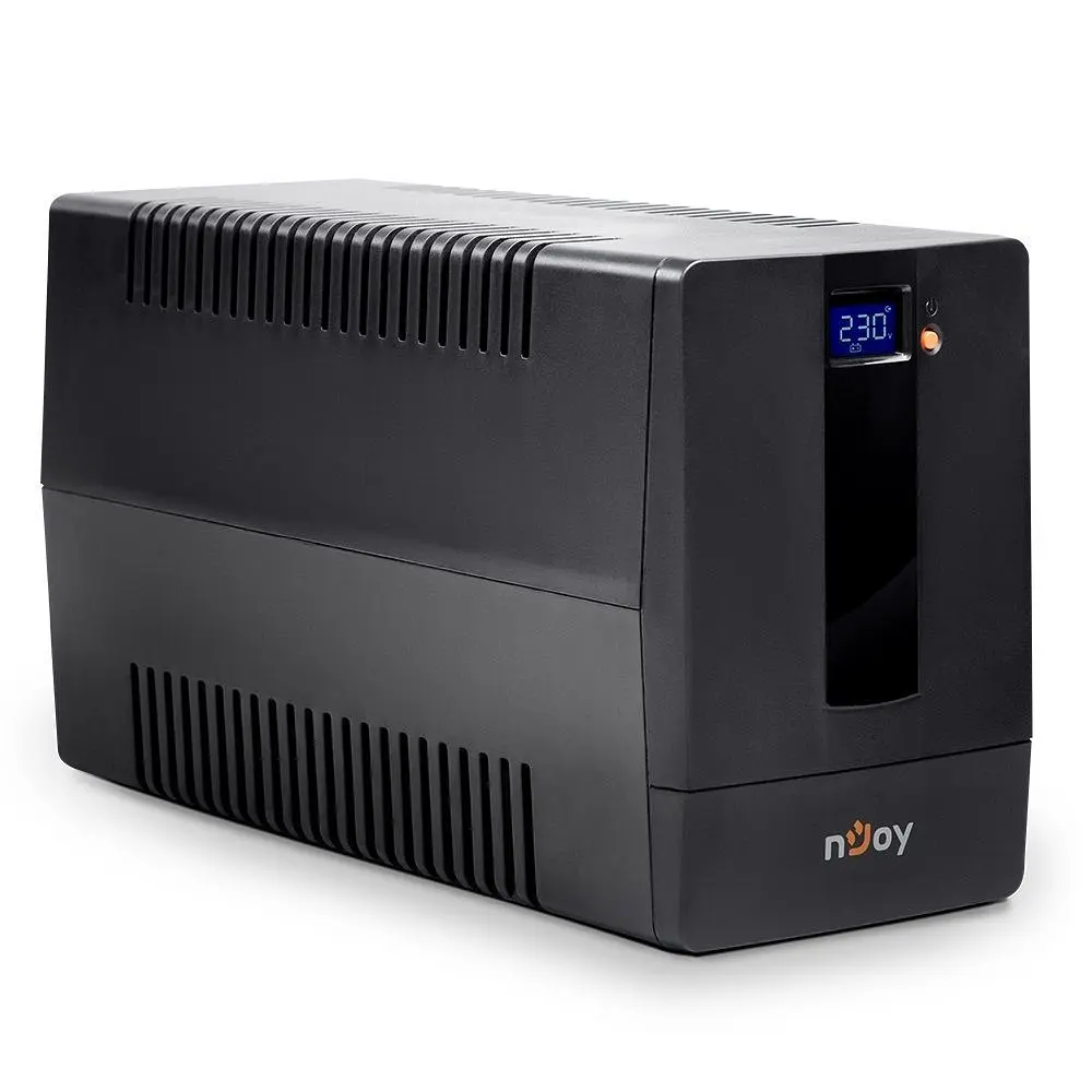 Джерело безперебійного живлення nJoy Horus Plus 1500 (PWUP-LI150H1-AZ01B) Lin.int. AVR 4 x евро USB LCD пластик (Horus Plus 1500 USB) - фото 4