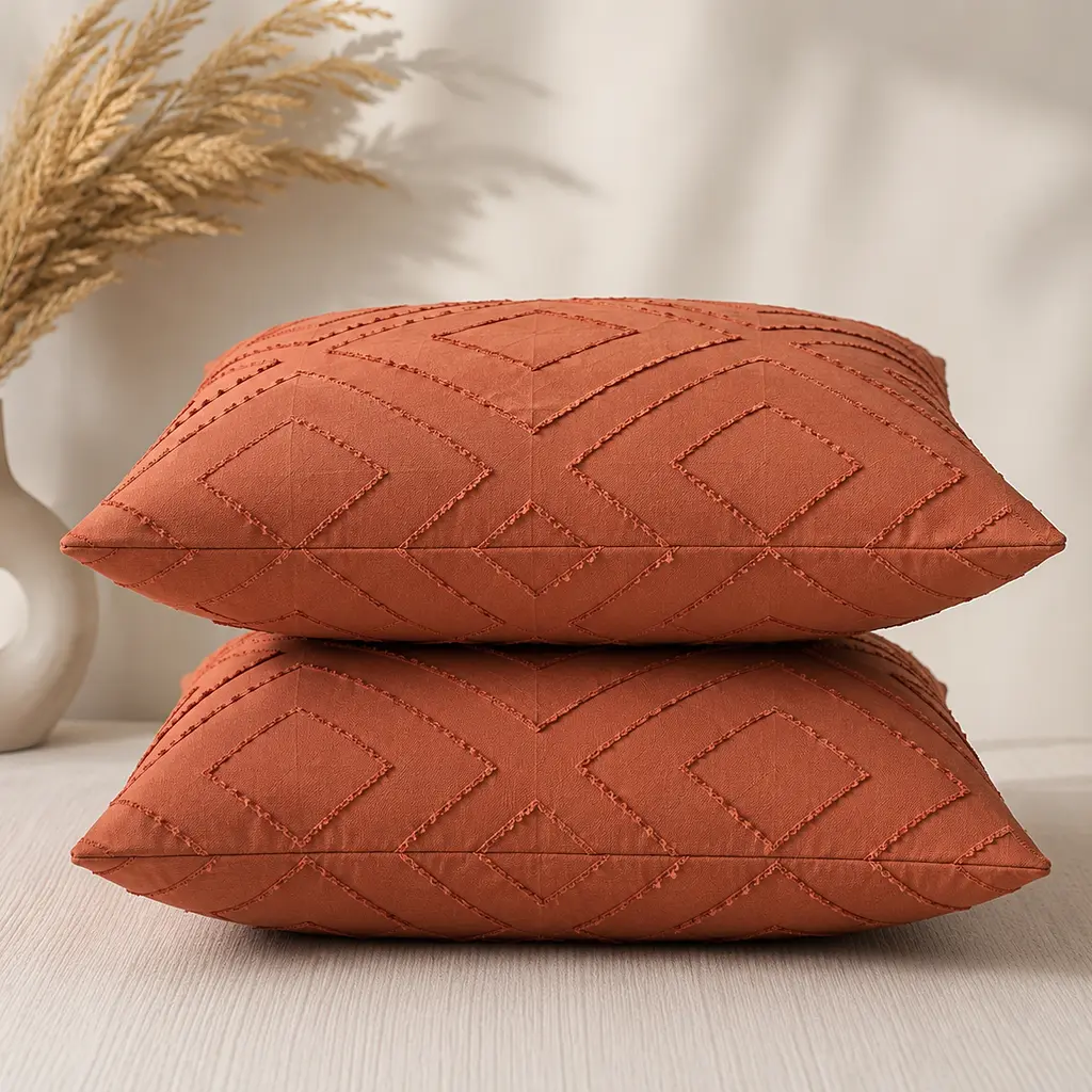 Набір наволочок Ecotton Orange жаккард 45х45 см 2 шт. помаранчевий (24886)