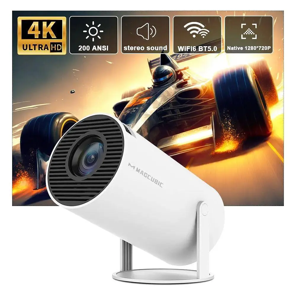 Проектор Magcubic HY300 Pro White 4K, домашній кінотеатр Magcubik - фото 5