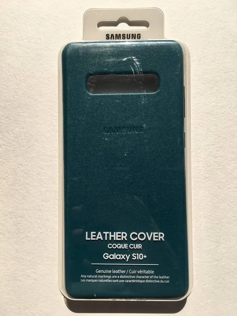 Чохол шкіряний протиударний Leather Cover EF-VG975LGEGRU для Samsung Galaxy S10 Plus (6.4") Green - фото 3