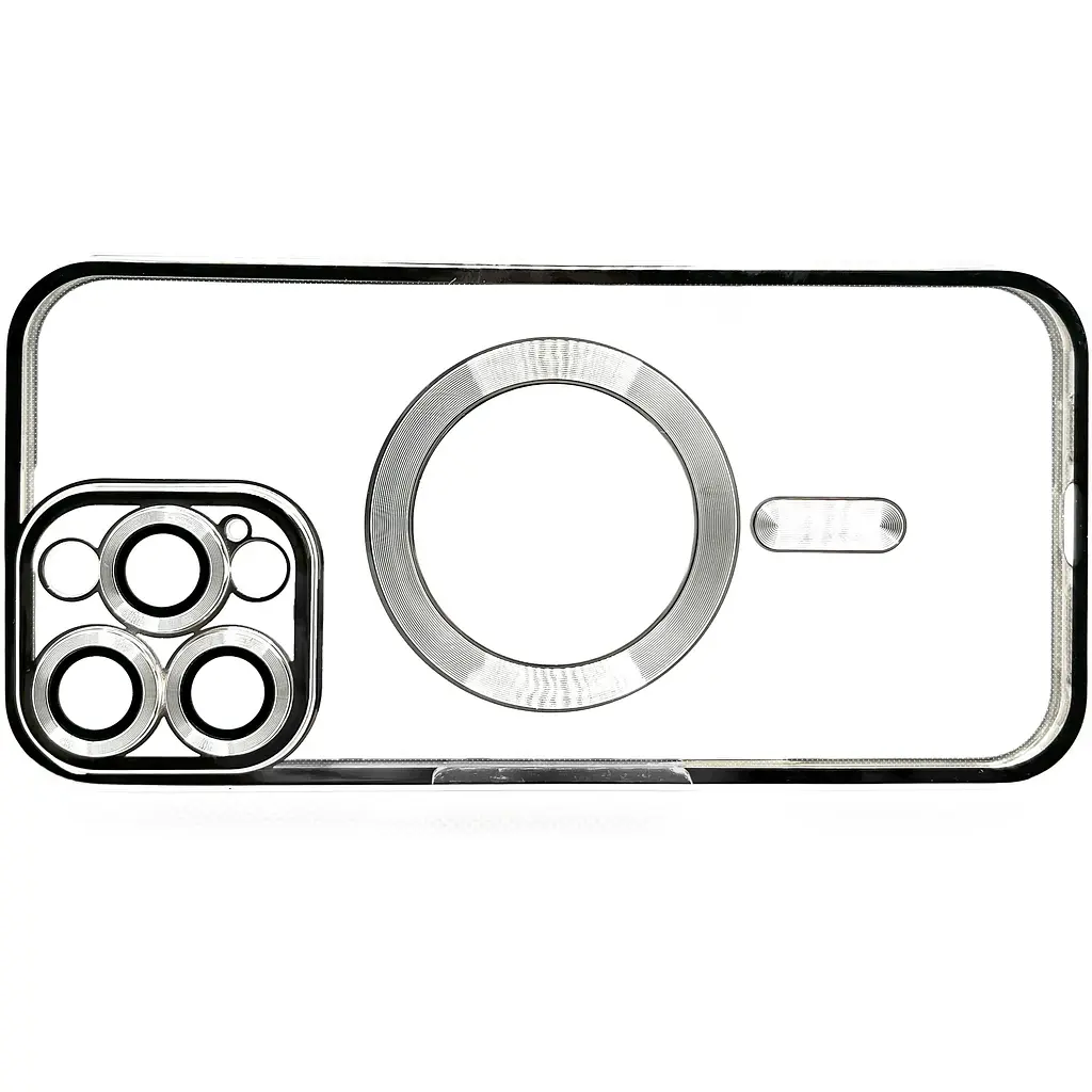 Чехол-накладка BeCover TPU Chrome Case (MagSafe) для iPhone 16 Pro Max Silver (712088) - фото 4