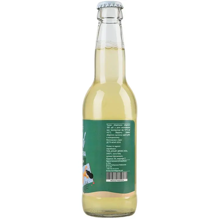 Комбуча Wild Kombucha Зеленый чай 330 мл - фото 2