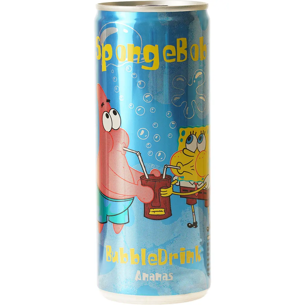 Безалкогольний газований напій The Drinks Spongebob Bubble Drink зі смаком ананаса 250 мл - фото 3