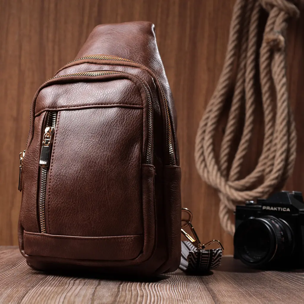 Слінг сумка для жінок Vintage з екошкіри 18.5х29х8 см sum0026963 - фото 9