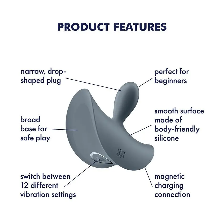 Анальна пробка Satisfyer Booty Absolute Beginners 2 7.9 см (сірий) - фото 5