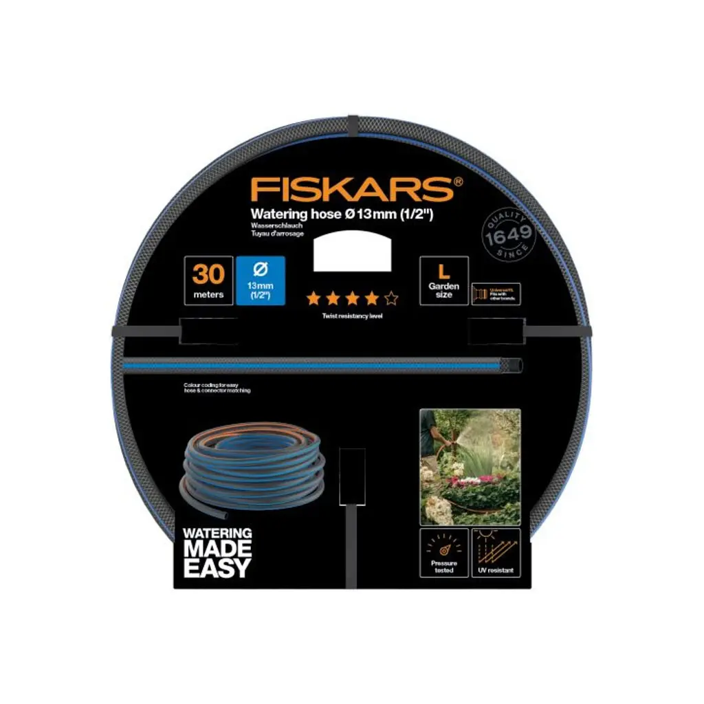 Шланг для поливу Fiskars 13мм (1/2") 30м Q4 Watering (1027105) - фото 2