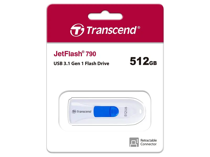 USB флеш накопичувач Transcend 512 GB JetFlash 790 (TS512GJF790W) - фото 5