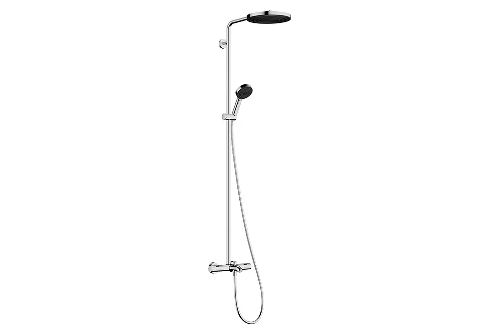 Душова система з термостатом Hansgrohe Pulsify S Puro Showerpipe EcoSmart 260 1jet chrome 24232000