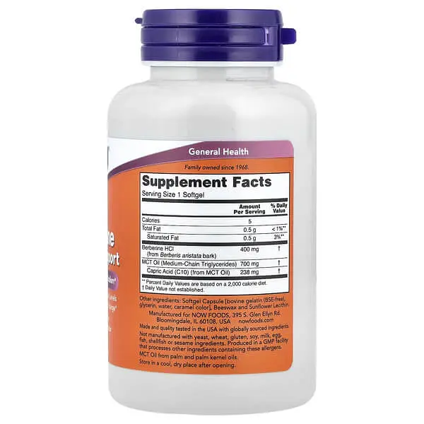 Берберин Berberine 60 Softgels NOW vit0006525 - фото 2