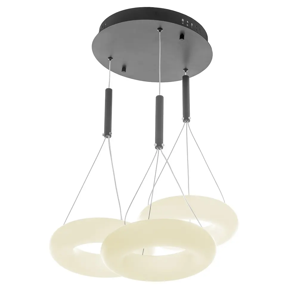 Світильник стельовий Brille підвісний світлодіодний для спальні BR-994S/39W LED BK - фото 5