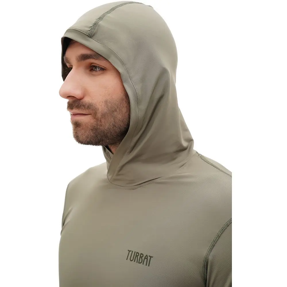 Термофутболка чоловіча Turbat Hike Lite LS Hood Mens XXL Світло-оливковий - фото 4