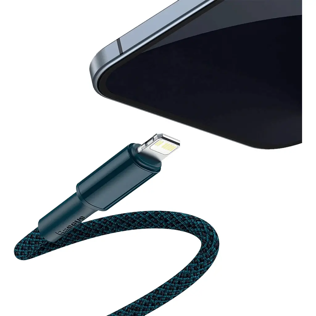 Кабель Baseus High Density Braided USB-C to Lightning 1m Blue (CATLGD-03) [113499] - фото 4