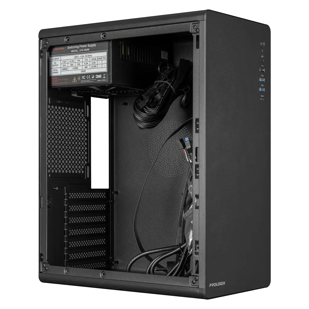 Корпус для ПК Prologix E127 500W Black - фото 2