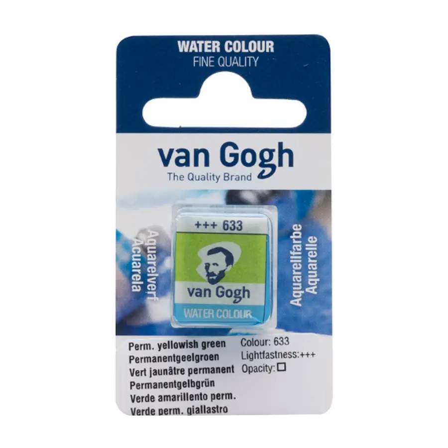 Фарба акварельна Van Gogh (633) Перм. жовто-зелений кювета Royal Talens (8712079419462)