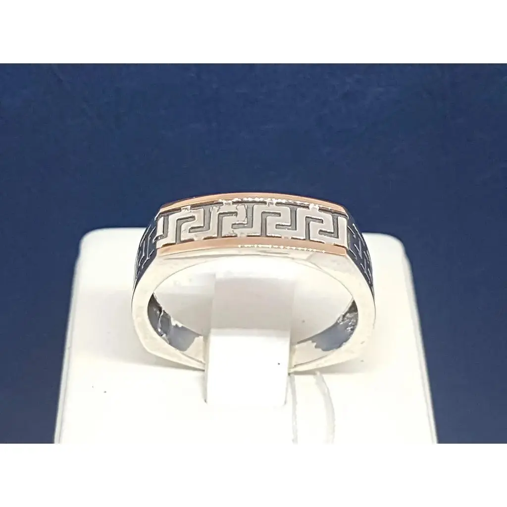 Срібне кільце Поліна с позолотою. К40 19,5 - фото 4