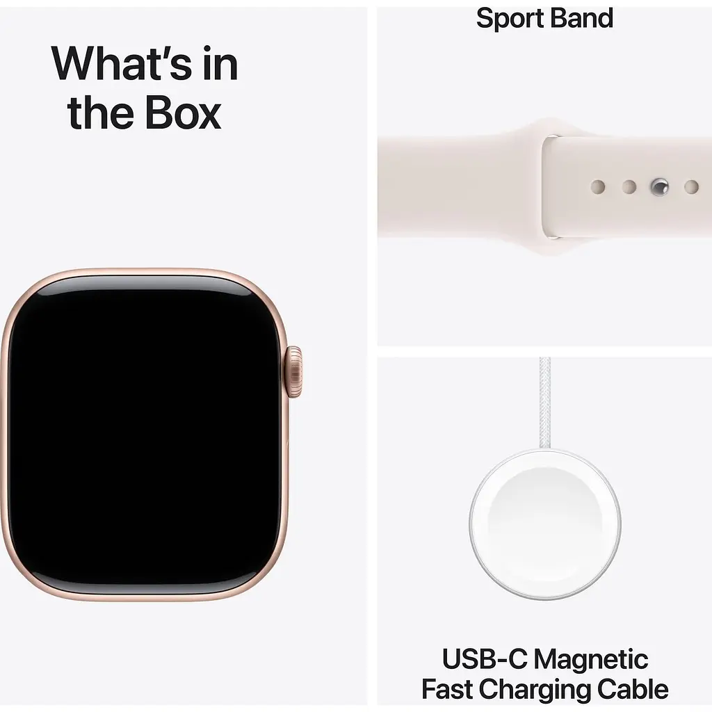 Смарт-годинник Apple Watch Series 11 GPS 42mm Rose Gold Aluminum Case with Light Blush Sport Band S/M (MEU04) [145297] - фото 4