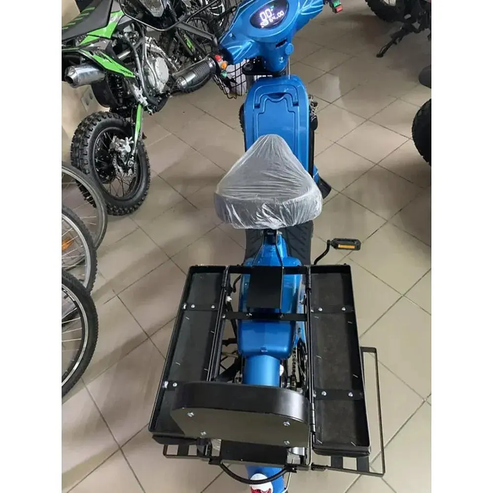 Электроскутер Двухместный Crosser E-Delta (800W,60V,15Ah) Синий - фото 7