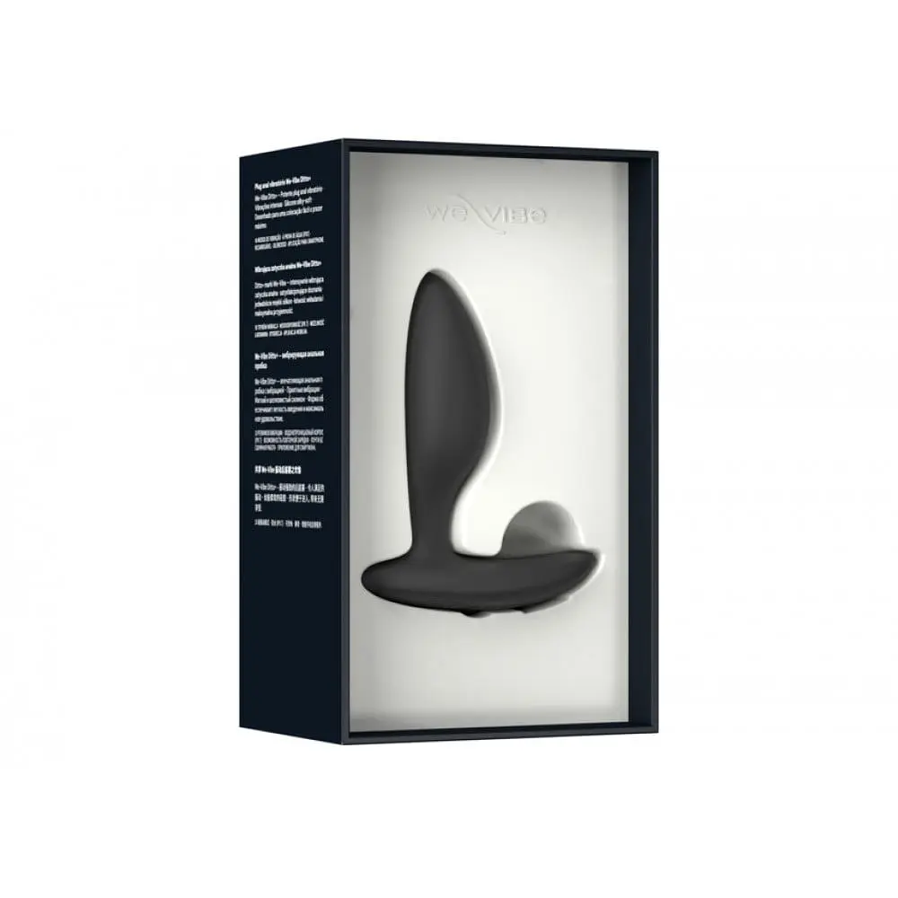 Анальна пробка з вібрацією We-Vibe Ditto+ Satin Black з пультом та керуванням з телефону - фото 9