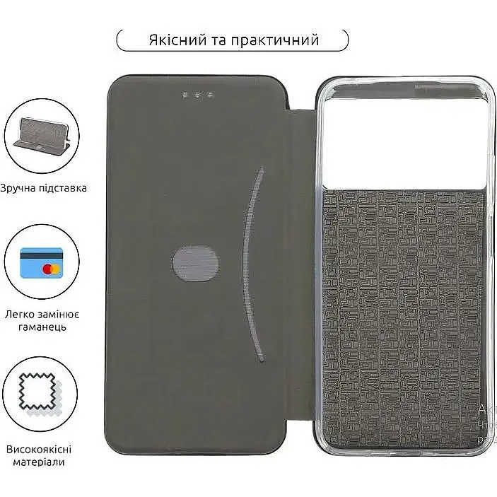 Чехол-книжка BeCover Exclusive для Poco M5 4G Burgundy Red (709018) - фото 5