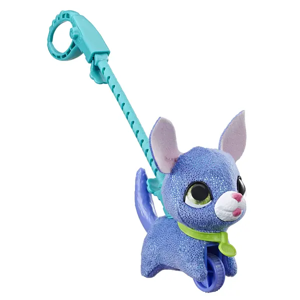 Мягкая игрушка Furreal Friends Hasbro Маленький питомец на поводке Щенок, синий (E3503) - фото 2