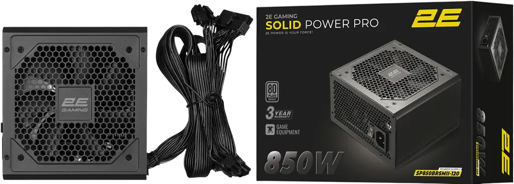 Блок живлення 2E Gaming Solid Power Pro 850W 80+ Bronze (2E-SP850BRSMII-120) - фото 2
