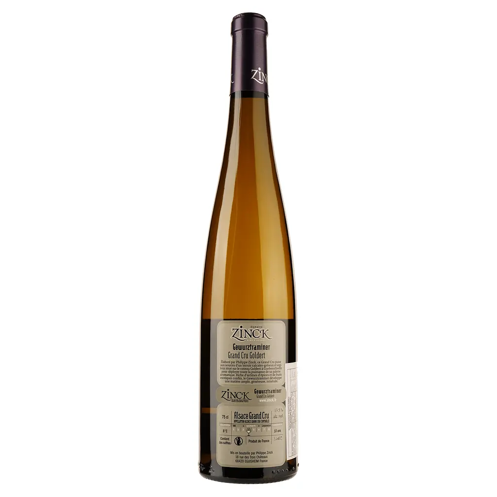 Вино Vins Zinck Sarl Gewurztraminer Grand Cru Goldert біле сухе 0.75 л - фото 2