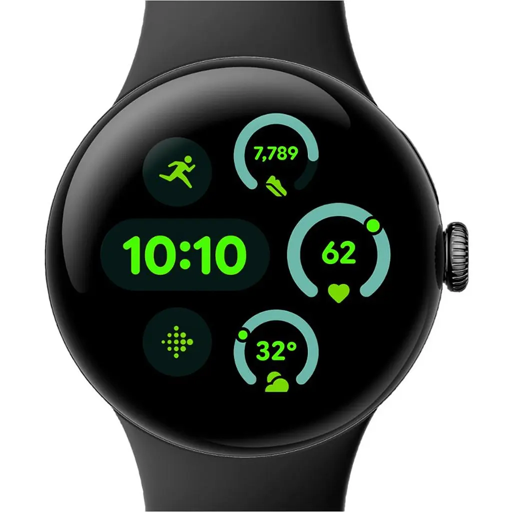 Смарт-часы Google Pixel Watch 3 45 mm Black Aluminum Case/Obsidian Active Band [120850] - фото 2