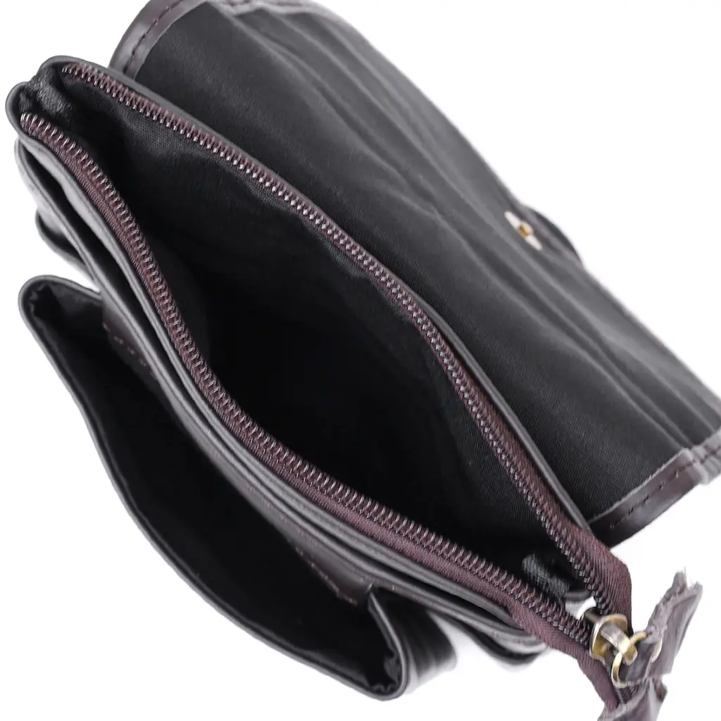 Кожаная мужская сумка через плечо Vintage 18х21х6 см sum0020135 - фото 3