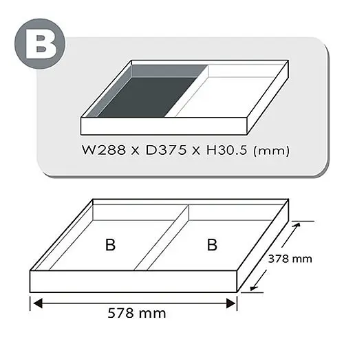 Набір головок ударних 1/2" 8-32 мм 29 од. (в ложементі, тип В) Toptul GEB2902 - фото 2