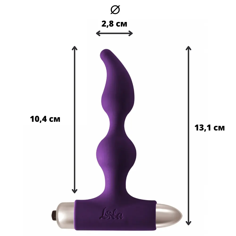 Анальна пробка Lola Toys Elation 13.1 см (фіолетовий) - фото 2