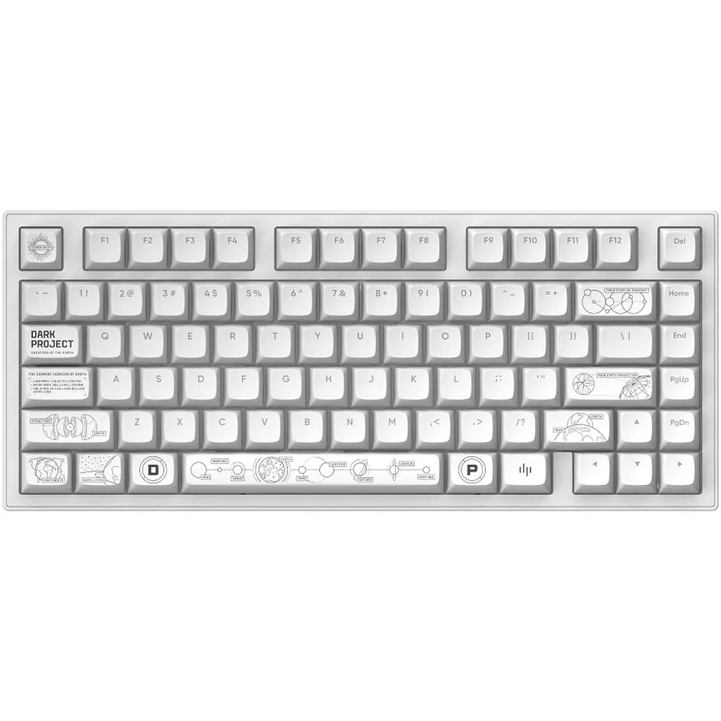 Клавиатура Dark Project ALU81 Terra Nova ENG/UA White (DPKB_NOVA_81_ANSI_WHITE_UA) [122655] - фото 2