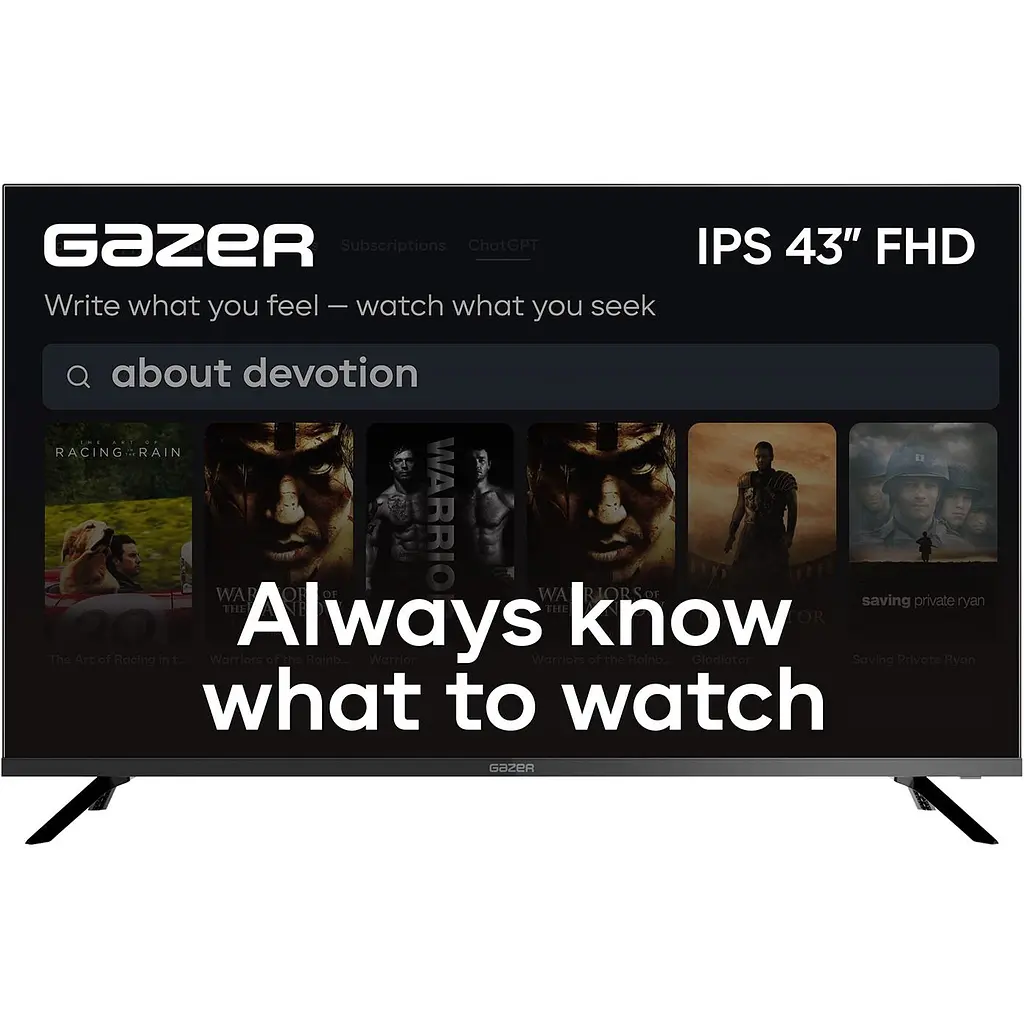 Телевізор Gazer FN1 43" LED FHD [TV43-FN1] [126976] - фото 3