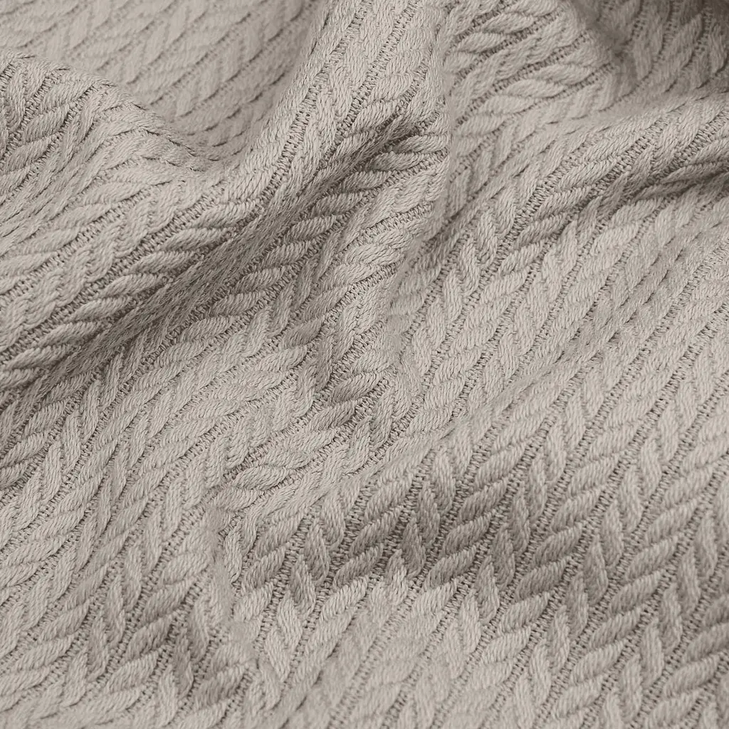 Плед покривало Cosas Almond Knitted Braid 240х260 см косичка (Blanket_62Almond_KnittedBraid_240x260) - фото 4