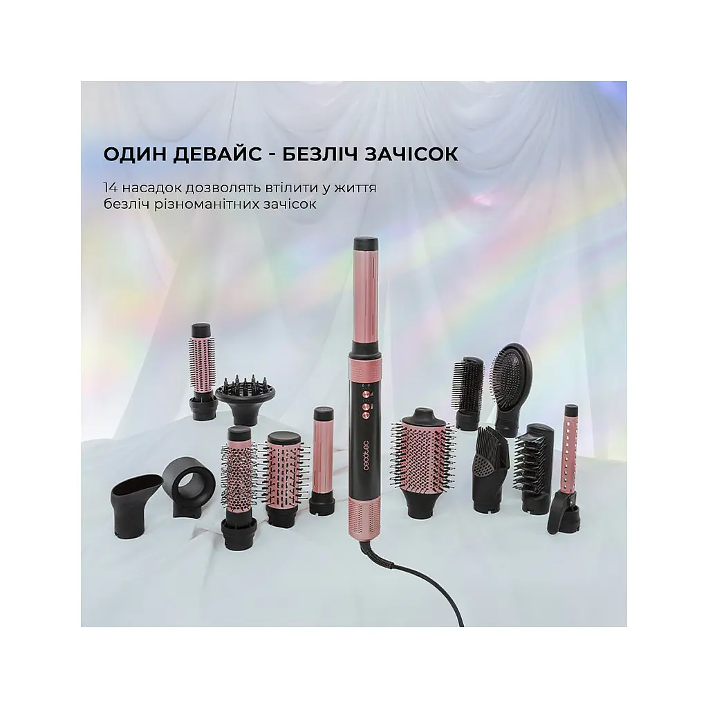 Стайлер Cecotec Bamba CeramicCare 14in1 AirGlam Black (CCTC-00251) - фото 2