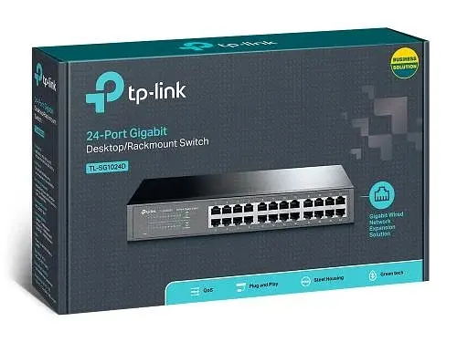 Комутатор TL-SG1024D, 24x100/1000 Mb/s, некерований, TP-Link teh0028255 - фото 4