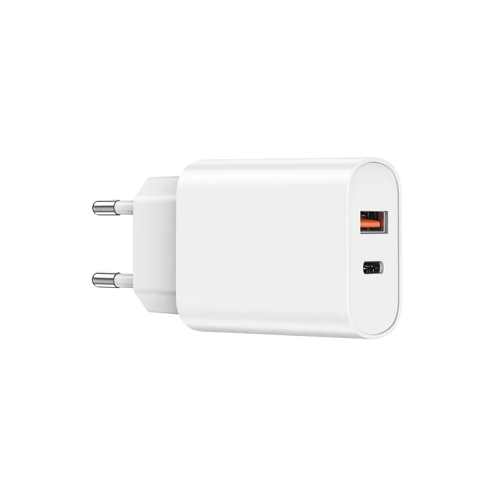 Сетевое зарядное устройство для Wiwu Wi-U002 Type C PD+QC Charger EU Plug Белый - фото 3