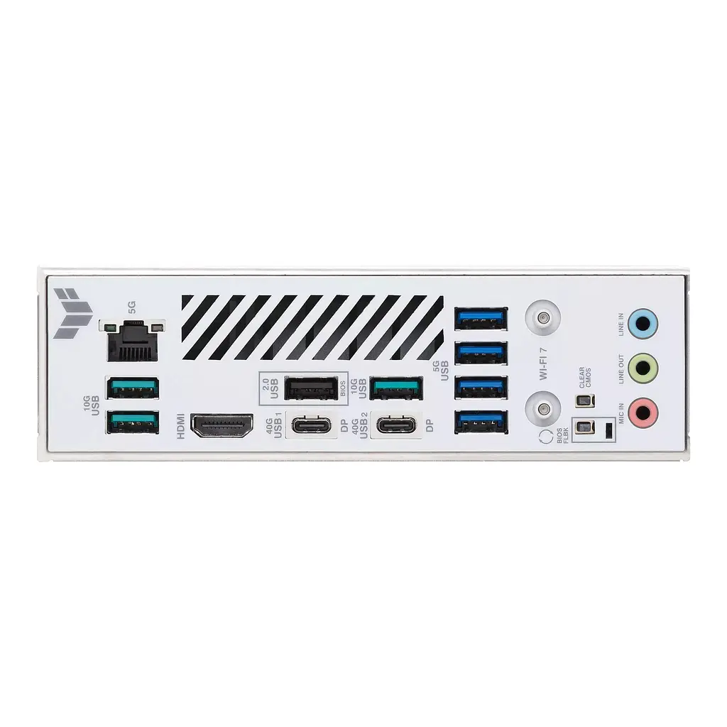 ASUS Материнська плата TUF GAMING X870-PRO WIFI7 W NEO sAM5 X870 4xDDR5 M.2 HDMI USB Type-C Wi-Fi BT ATX білий - фото 6