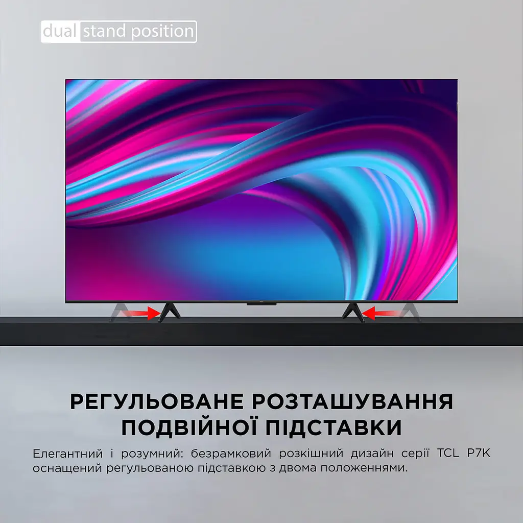 TCL Телевізор 65" QLED 4K 60Hz Smart Google TV Black - фото 9