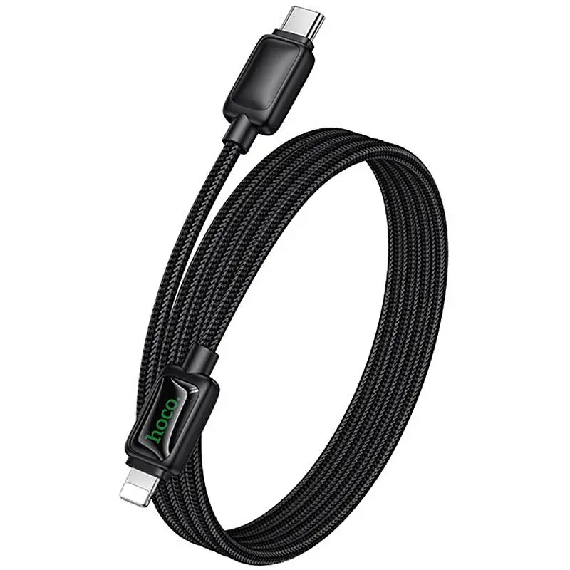 Дата кабель Hoco U146 Mundo Type-C to Lightning 30W (1.2m) Black - фото 6