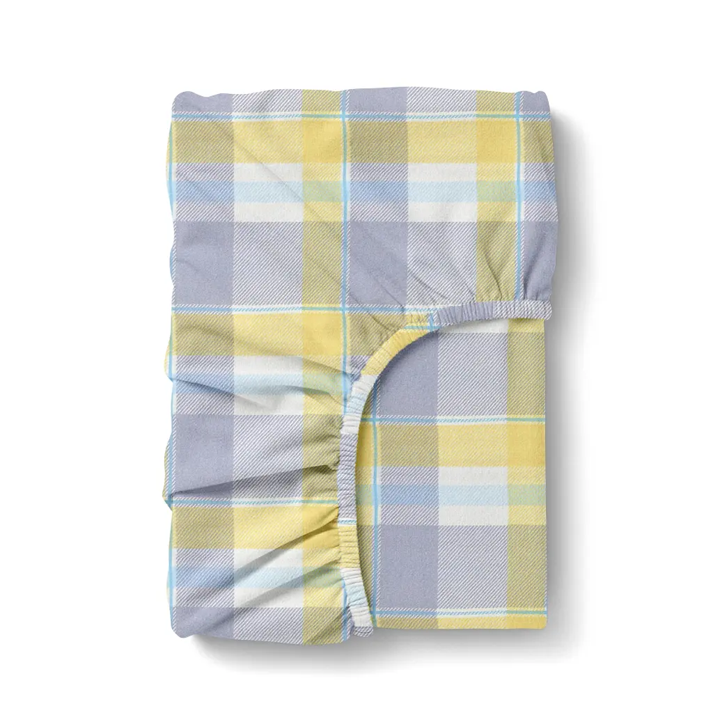 Простирадло на резинці в дитяче ліжечко 60х120 фланель SUNRISE TARTAN COSAS (4822052500262)