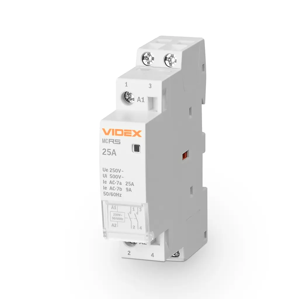 Модульний контактор 2п 25А 2НВ VF-RS-MC2O-25 VIDEX RESIST VIDEX (27909-000)