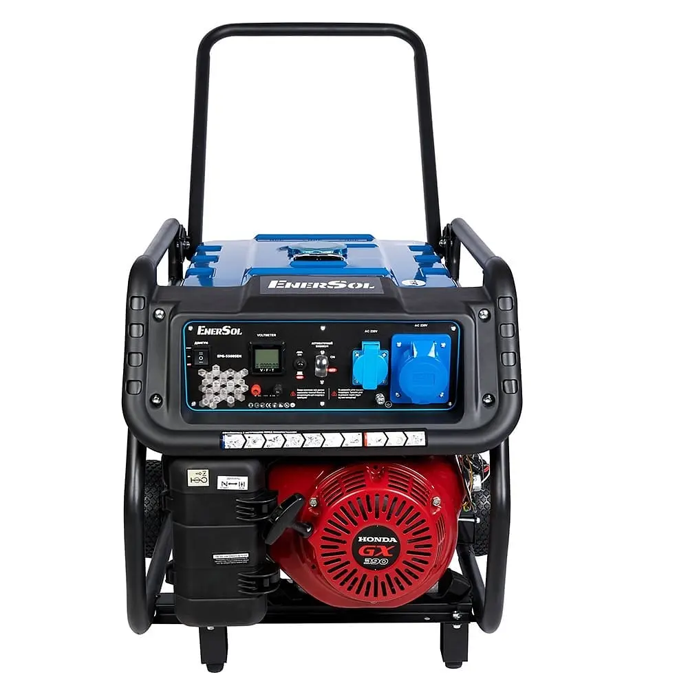 Генератор бензиновий 5 кВт EnerSol EPG-5500SEH з двигуном Honda GX390 (41-00471) - фото 2