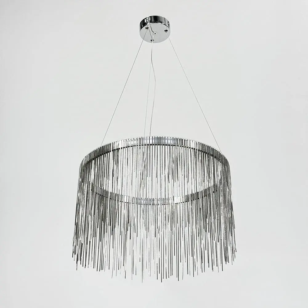 Хромированная люстра с цепочками Ø 50 см Ст. SP 07-500 Line F - фото 4