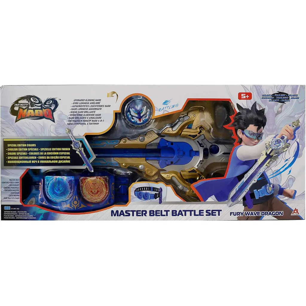 Набір Auldey Infinity Nado VI Master Belt Battle Set Fury Wave Dragon (EU654162) - фото 5