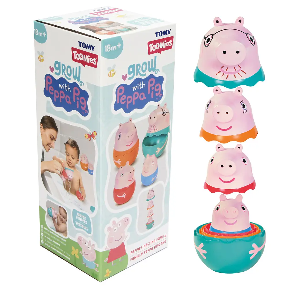 Іграшки для ванни Tomy Toomies Сім'я свинки Пеппи (124644) - фото 4
