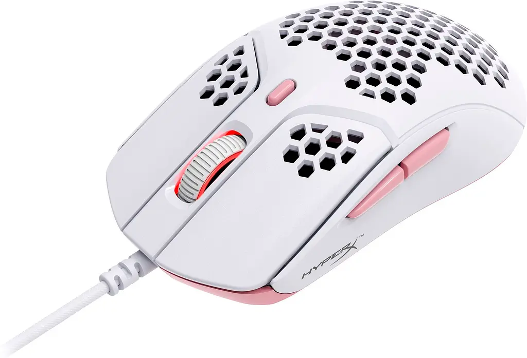 Миша HyperX Pulsefire Haste USB White/Pink [4P5E4AA] [79331] - фото 2