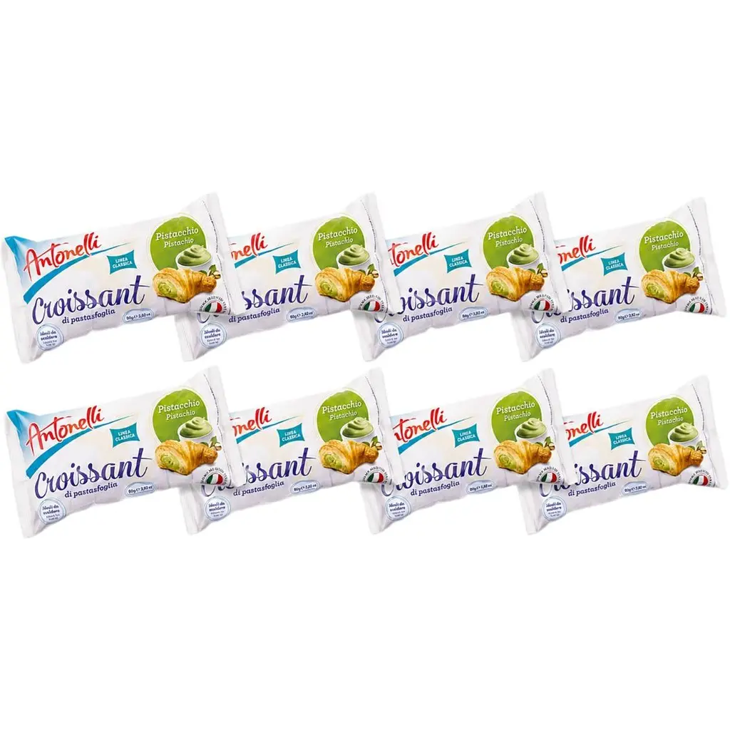 Круасани Antonelli Maxi Pistachio з фісташковою начинкою 8 шт.