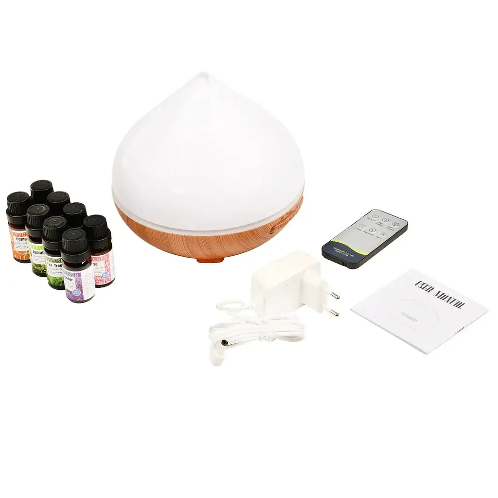 Аромадіффузор Aroma Diffuser IN2-500D, з підсвіткою, резервуар 500 мл, з набором ефірних олій - фото 6