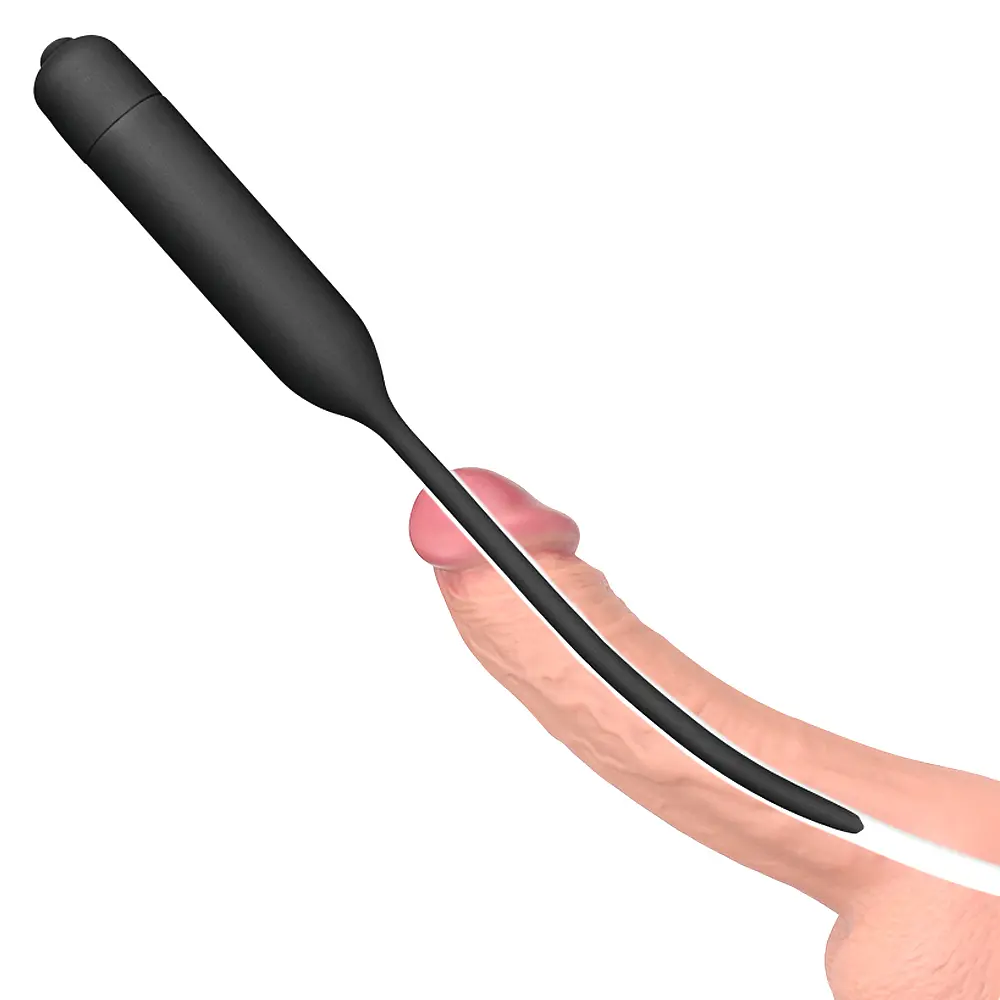 Стимулятор уретри - Anal Indulgence Collection Silicone Vibrating Urethral Dilator - фото 9