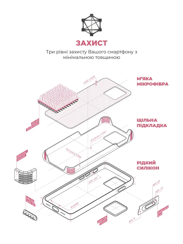 Чохол ArmorStandart ICON2 MagSafe для Apple iPhone 15 Pro Max Pink - фото 6